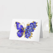 Blume Sapphire Butterfly Einladung (Vorderseite)