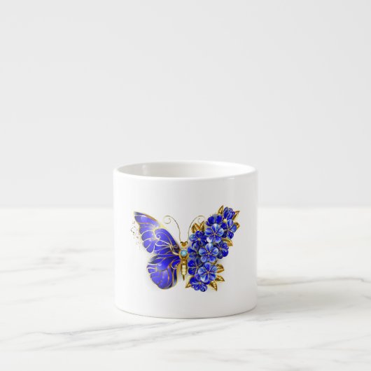 Blume Sapphire Butterfly Espressotasse (Vorderseite)