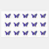 Blume Sapphire Butterfly Etiketten (Blatt)