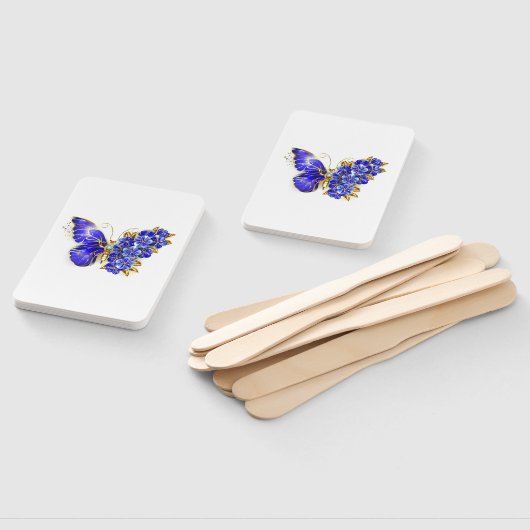 Blume Sapphire Butterfly Fächer (Non-assembled)