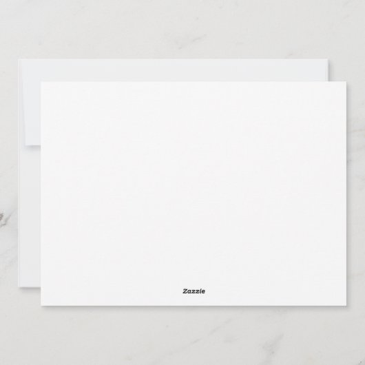 Blume Sapphire Butterfly Feiertagskarte (Rückseite)