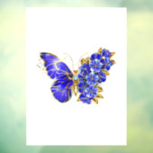 Blume Sapphire Butterfly Fensteraufkleber (Blatt 3)