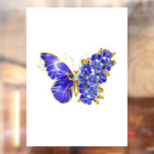 Blume Sapphire Butterfly Fensteraufkleber (Blatt 2)