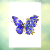 Blume Sapphire Butterfly Fensteraufkleber (Blatt 3)