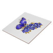 Blume Sapphire Butterfly Fliese (Seite)