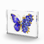 Blume Sapphire Butterfly Fotoblock (Rechts)