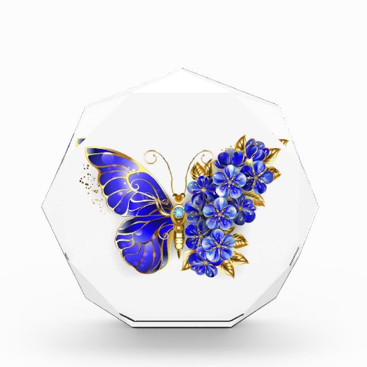Blume Sapphire Butterfly Fotoblock (Vorderseite)