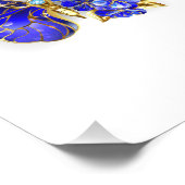 Blume Sapphire Butterfly Fotodruck (Ecke)