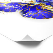 Blume Sapphire Butterfly Fotodruck (Ecke)