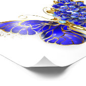 Blume Sapphire Butterfly Fotodruck (Ecke)