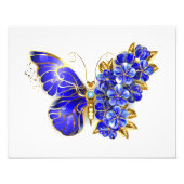Blume Sapphire Butterfly Fotodruck (Vorne)
