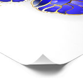 Blume Sapphire Butterfly Fotodruck (Ecke)