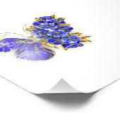 Blume Sapphire Butterfly Fotodruck (Ecke)