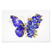 Blume Sapphire Butterfly Fotodruck (Vorne)