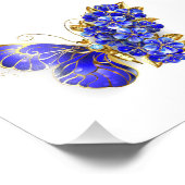 Blume Sapphire Butterfly Fotodruck (Ecke)