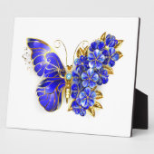 Blume Sapphire Butterfly Fotoplatte (Seite)