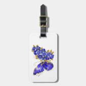 Blume Sapphire Butterfly Gepäckanhänger (Vorderseite vertikal)