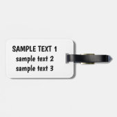 Blume Sapphire Butterfly Gepäckanhänger (Rückseite horizontal)