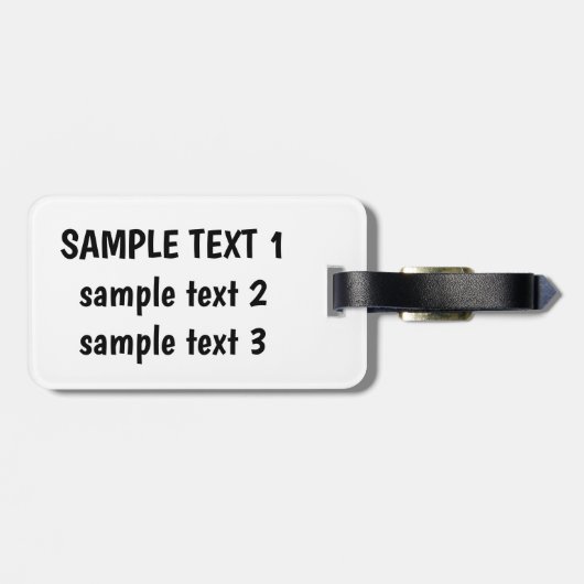 Blume Sapphire Butterfly Gepäckanhänger (Rückseite horizontal)