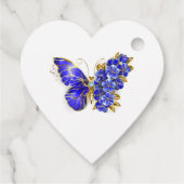 Blume Sapphire Butterfly Geschenkanhänger (Rückseite)