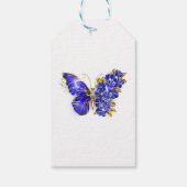 Blume Sapphire Butterfly Geschenkanhänger (Rückseite)