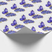 Blume Sapphire Butterfly Geschenkpapier (Ecke)
