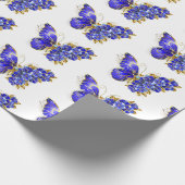 Blume Sapphire Butterfly Geschenkpapier (Ecke)