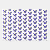 Blume Sapphire Butterfly Geschenkpapier Set (Vorderseite)