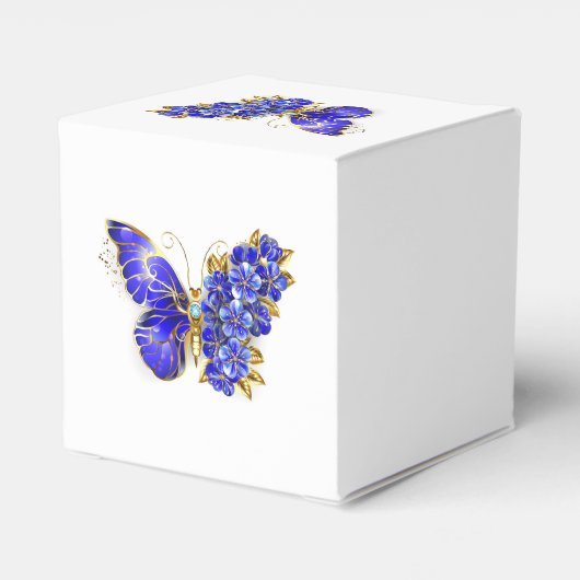 Blume Sapphire Butterfly Geschenkschachtel (Rückseite)