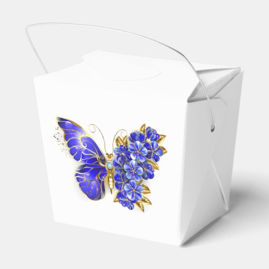 Blume Sapphire Butterfly Geschenkschachtel (Rückseite)