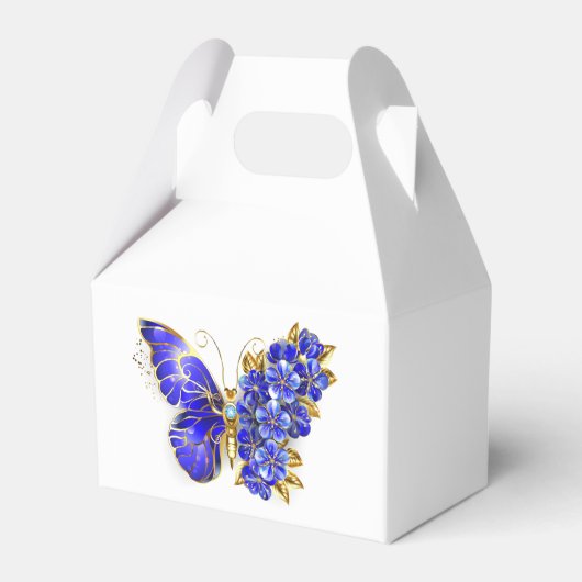 Blume Sapphire Butterfly Geschenkschachtel (Rückseite)