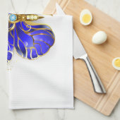 Blume Sapphire Butterfly Geschirrtuch (Viertel Falte)