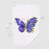 Blume Sapphire Butterfly Golfhandtuch (Insitu)