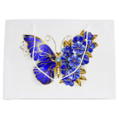 Blume Sapphire Butterfly Große Geschenktüte (Vorderseite)