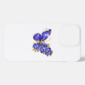 Blume Sapphire Butterfly iPhone Hülle (Rückseite (Horizontal))