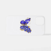 Blume Sapphire Butterfly iPhone Hülle (Rückseite (Horizontal))