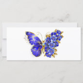 Blume Sapphire Butterfly Karte (Vorderseite)