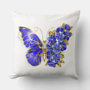 Blume Sapphire Butterfly Kissen