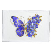 Blume Sapphire Butterfly Kissenbezug (Rückseite)