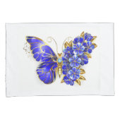 Blume Sapphire Butterfly Kissenbezug (Vorderseite-Rechts)