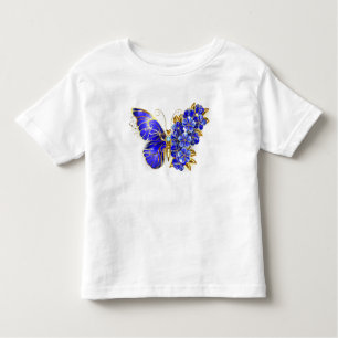 Blume Sapphire Butterfly Kleinkind T-shirt