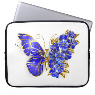 Blume Sapphire Butterfly Laptopschutzhülle