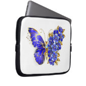 Blume Sapphire Butterfly Laptopschutzhülle (Vorne Rechts)