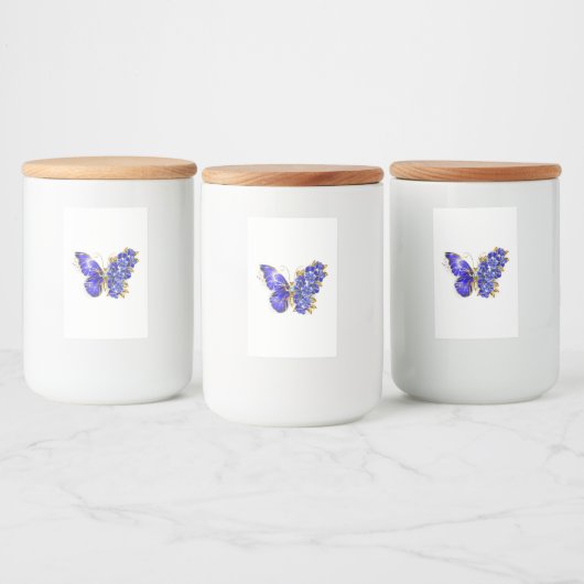 Blume Sapphire Butterfly Lebensmitteletikett (Flaschen)