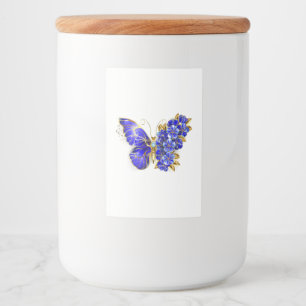 Blume Sapphire Butterfly Lebensmitteletikett