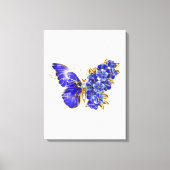 Blume Sapphire Butterfly Leinwanddruck (Vorderseite)