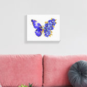 Blume Sapphire Butterfly Leinwanddruck (Insitu (Wohnzimmer))
