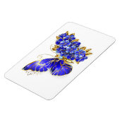 Blume Sapphire Butterfly Magnet (Linke Seite)