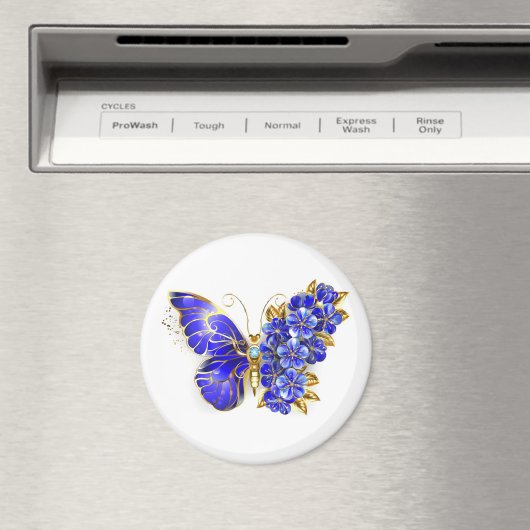 Blume Sapphire Butterfly Magnet (In Situ (Geschirrspüler))
