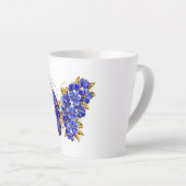Blume Sapphire Butterfly Milchtasse (Rechte Ecke)